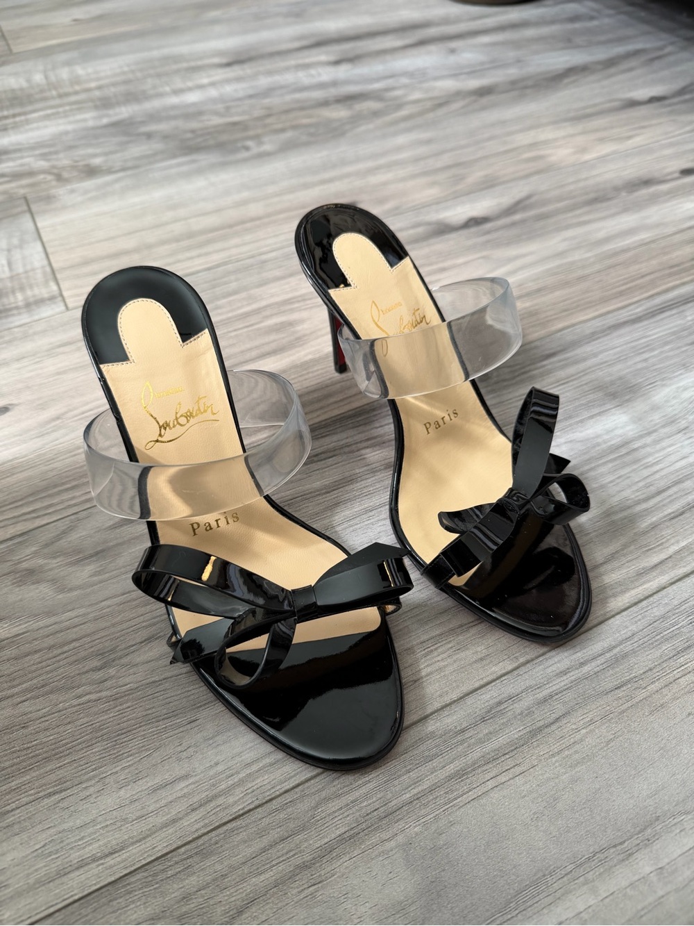 Christian Louboutin Black “Just Nodo” Bow Heels